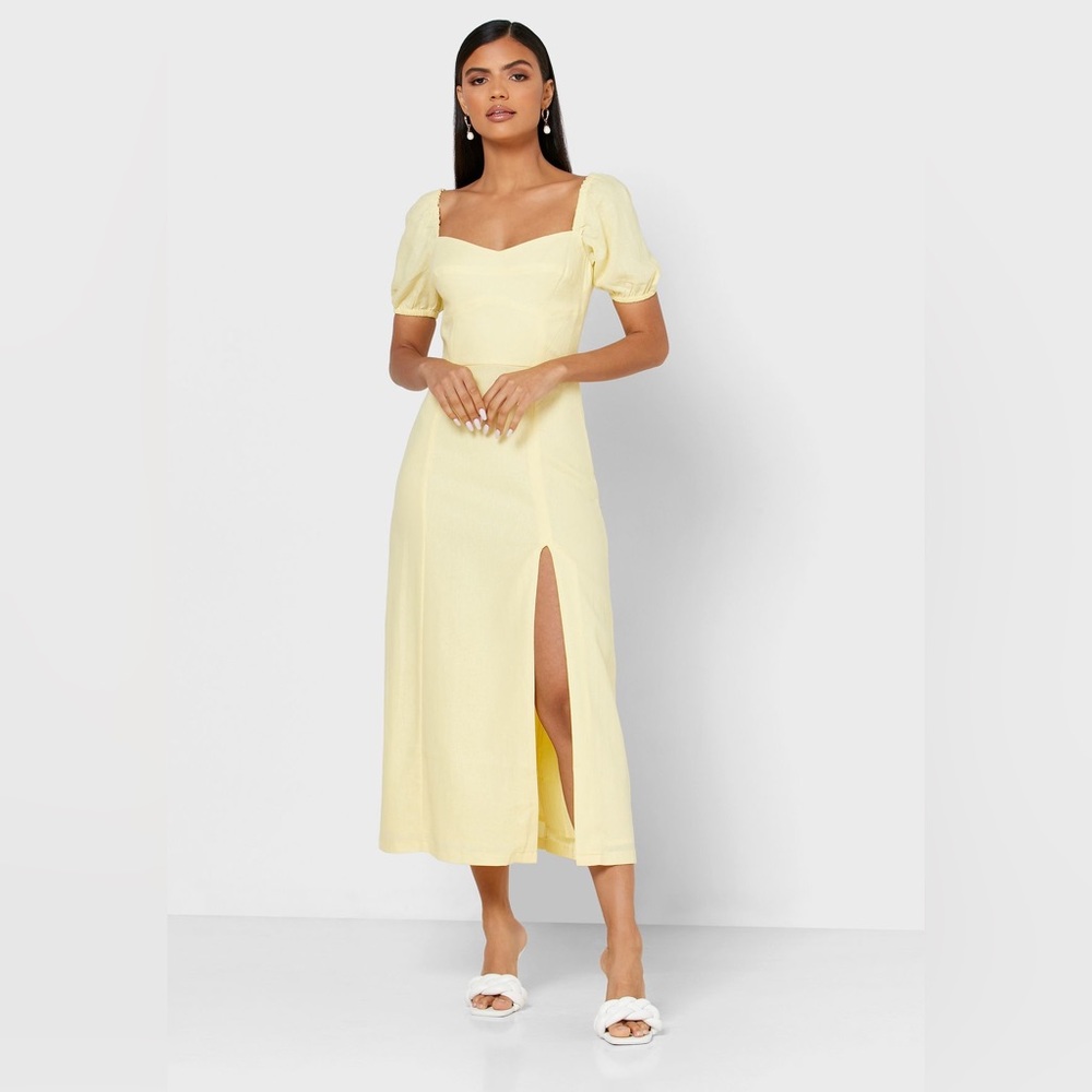 Bardot jacynta butter yellow dress